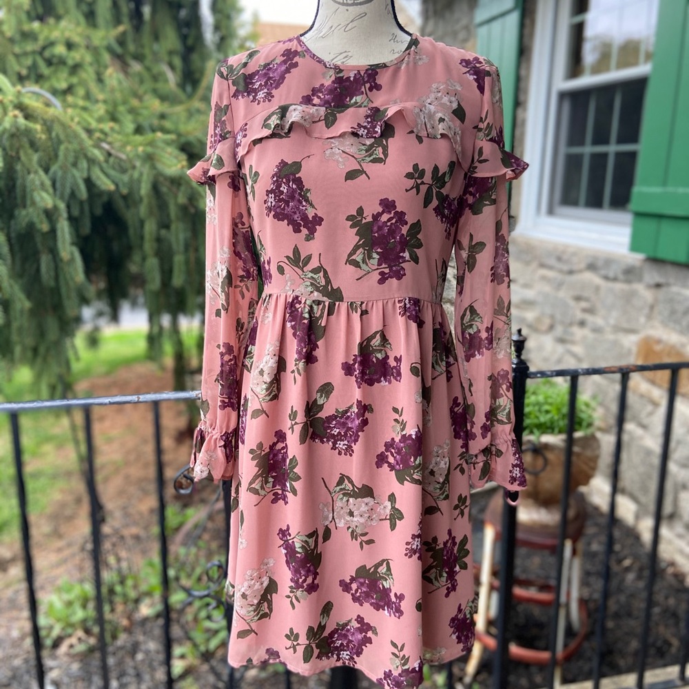 Loft floral tunic dress